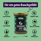 Froyda Supergreens-Suppe im Glas auf grünem Hintergrund. Cremige Bio-Gemüsesuppe mit Brokkoli, Spinat und Dill. 400 ml pro Glas.
Überschrift liest: Für ein gutes Bauchgefühl. Laktosefrei, glutenfrei, ohne Kristallzucker, fruktosearm, FODMAP-arm bzw. low FODMAP, ohne Zwiebeln, ohne Knoblauch.